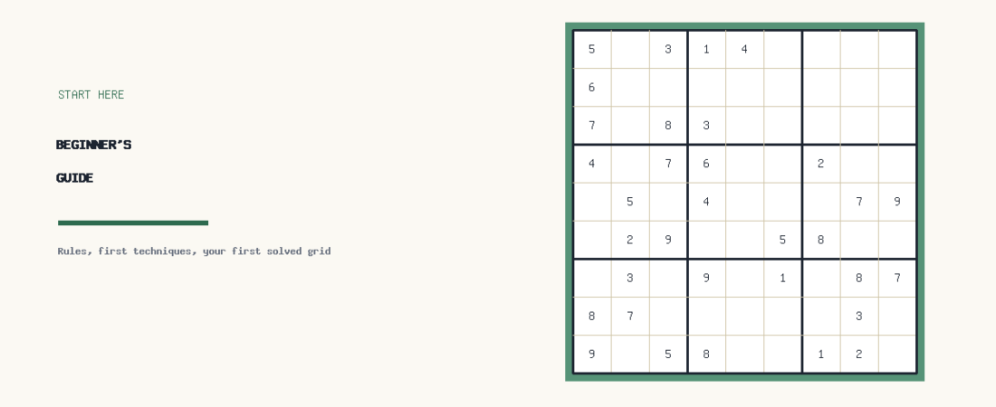 The Complete Beginner’s Guide to Sudoku (2026)