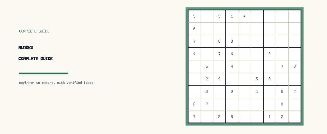 Sudoku: Complete Guide to Rules, Strategies and Solving Techniques