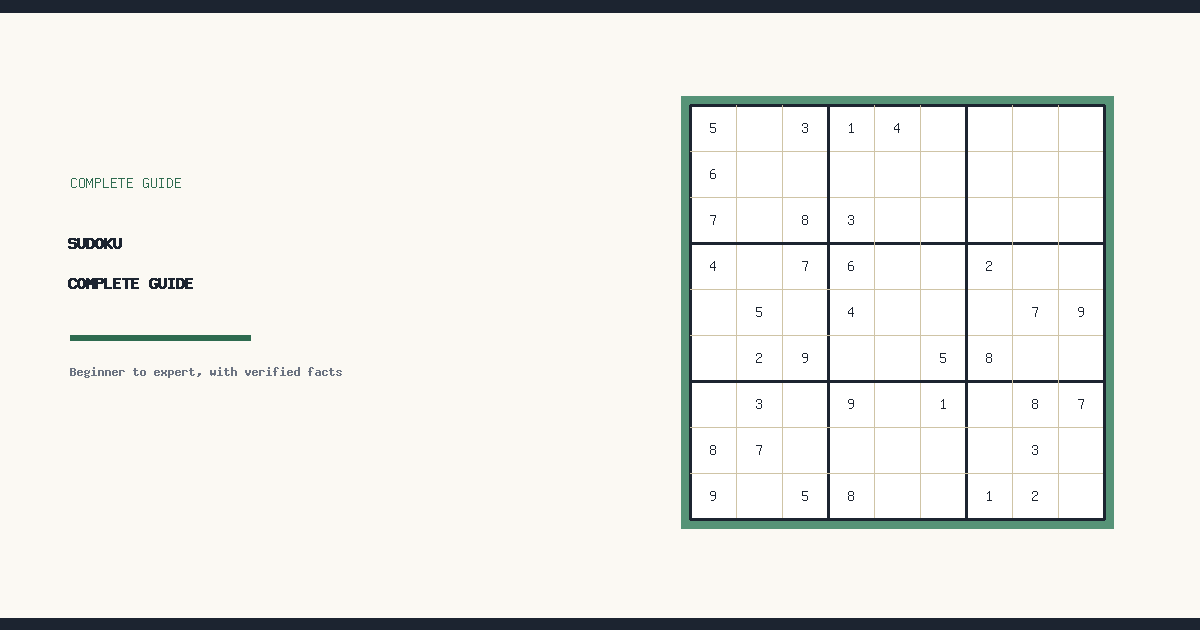 Sudoku: Complete Guide to Rules, Strategies and Solving Techniques