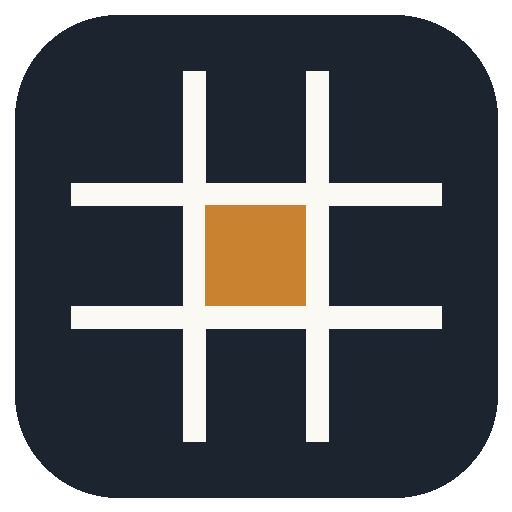Sodoku bold grid logo icon